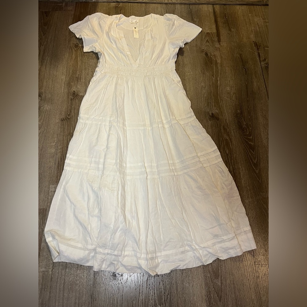 Anthropologie Somerset Linen Maxi Dress - Picture 3 of 10